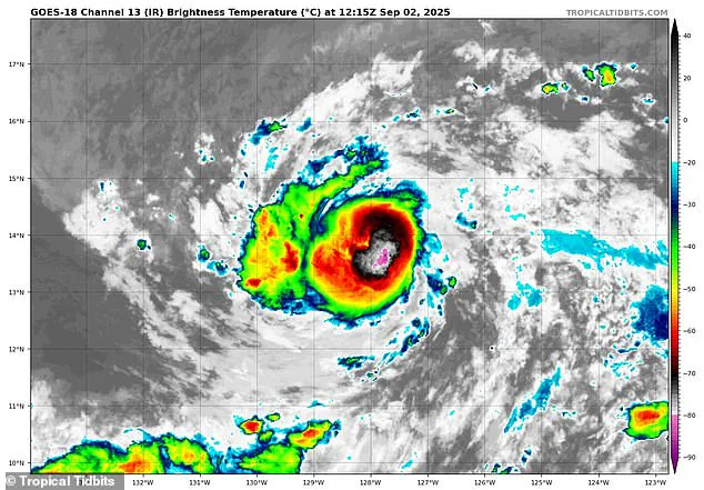 Hawaii on Alert as Hurricane Kiko Strengthens to Category 1, Forecast to Reach Category 2