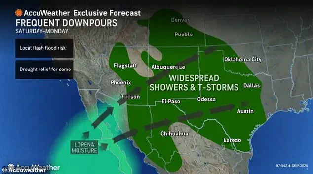 Hurricane Lorena's Remnants and Another Storm Bring Flooding Threat to Multiple Western and Southern States