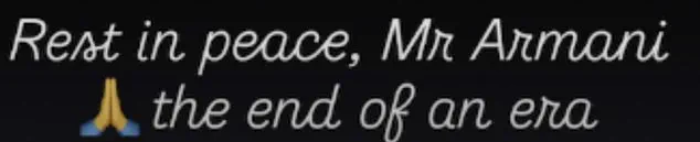 Fashion World Mourns Giorgio Armani: A Legacy of Elegance and Innovation