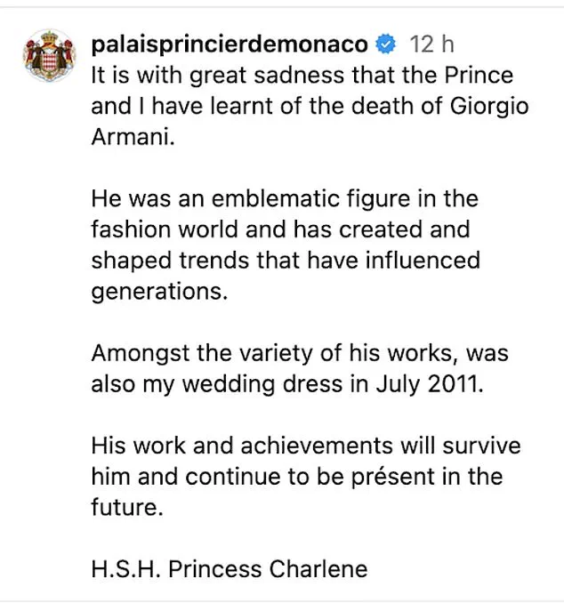 Fashion World Mourns Giorgio Armani: A Legacy of Elegance and Innovation