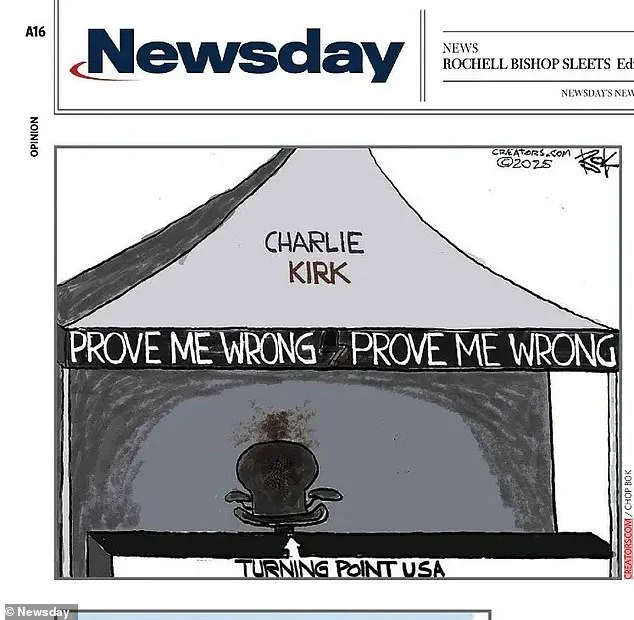 Newsday Removes Controversial Cartoon Depicting Charlie Kirk's Assassination Amid Free Speech Debate
