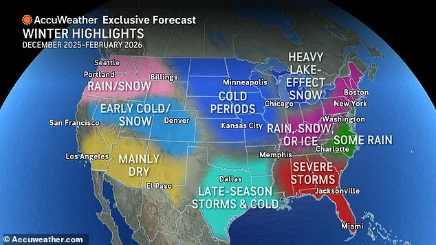 Early Winter Weather Outlook: Mixed Conditions and Nor'easter Threats Loom Across the U.S.