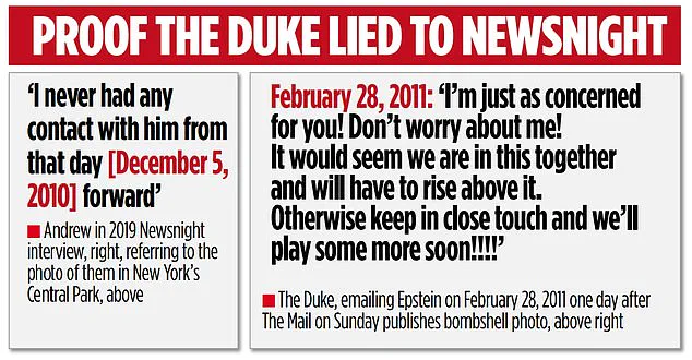 Newly Uncovered Email Shows Prince Andrew's Contact with Epstein After Public Claims of Severing Ties