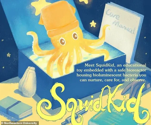 SquidKid: Organic Tamagotchi Alternative Uses Bioluminescent Bacteria, Inspired by Squid-Symbiosis