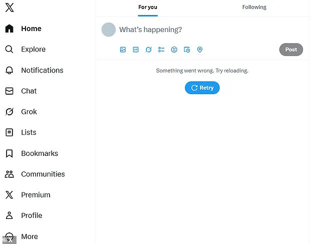 X (Twitter) Experiences Major Global Outage, Over 3,250 Reports of Service Disruption Logged Within 10 Minutes