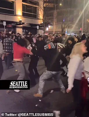 Violent Confrontation Erupts at Seattle's KOMO Plaza During New Year's Celebration