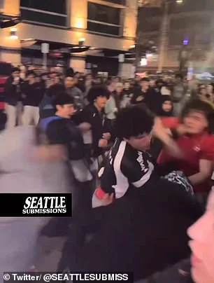 Violent Confrontation Erupts at Seattle's KOMO Plaza During New Year's Celebration