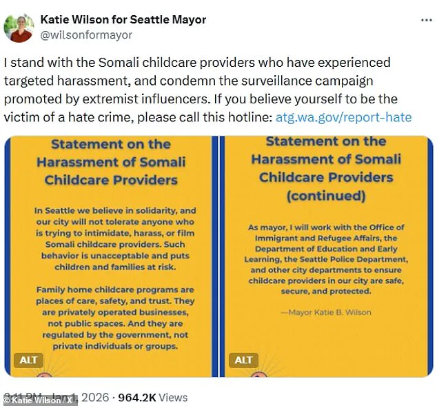 Seattle's Socialist Mayor Pledges to Expand Childcare Support, Highlighting Public Welfare Priorities
