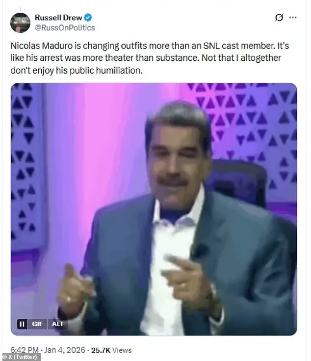 Venezuelan President Nicolás Maduro's Rapid Outfit Changes Post-Capture Spark Online Speculation, Alleged Images Show Multiple Outfits Over Days