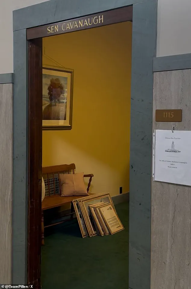 Democratic Senator Caught on Camera Removing PragerU Posters at Nebraska Capitol, Sparking Debate Over Political Art in Public Spaces