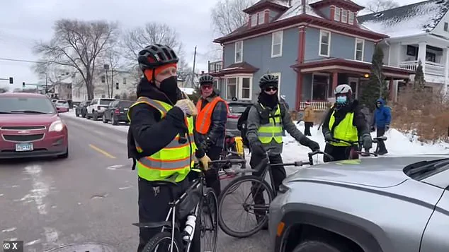 Shocking Footage Emerges in Minneapolis as Anti-ICE Protestors Block Street with Bicycles, Sparking Outrage: 'Quasi-Protest Police Force' Described by Witness
