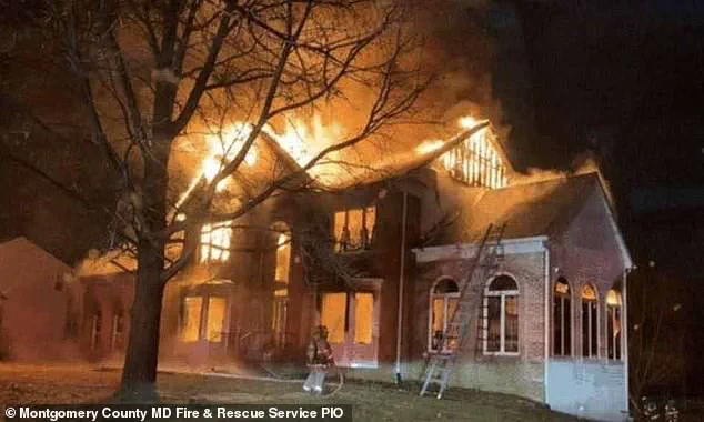 Devastating Fire: Heat Lamp Sparks Massive Destruction, Ravages Montgomery County Mansion