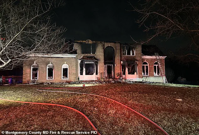 Devastating Fire: Heat Lamp Sparks Massive Destruction, Ravages Montgomery County Mansion