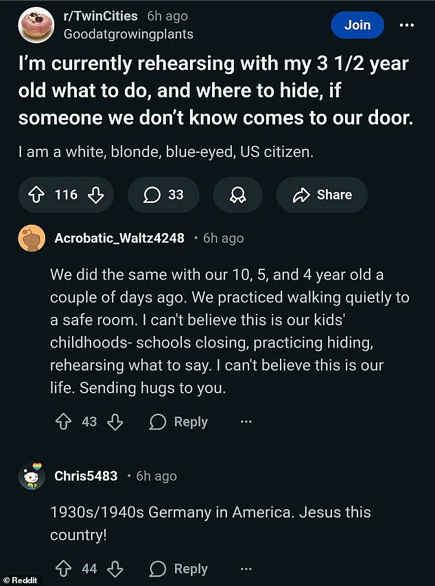 White Families in Minneapolis Share Emergency Preparedness Plans for Potential ICE Encounters, Reflecting Broader Concerns Over Federal Immigration Policies