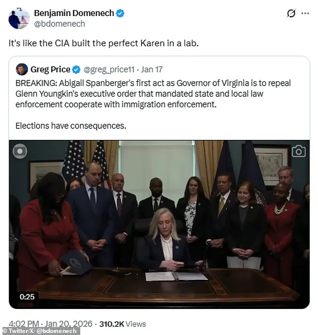 Controversy Erupts Over Virginia Governor's Far-Left Executive Orders in First Week in Office