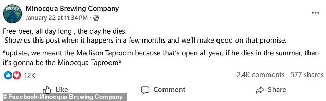 Wisconsin Brewery's 'Free Beer on Trump's Death Day' Post Divides Public Opinion