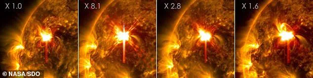 Four Colossal Solar Flares Target Earth, Including X8.1—Largest Since 2024—Threatening Satellites and Networks