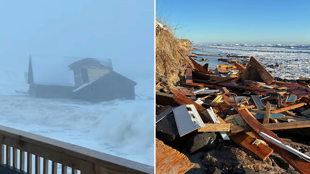 Four Homes Collapse into Atlantic as Violent Winter Storm Batters Outer Banks