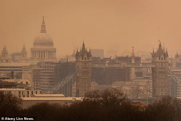 Britain on the Brink of Apocalyptic Red Rain as Saharan Dust Plume Converges with Relentless Storms