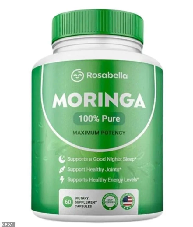 FDA Recalls Rosabella Moringa Capsules Amid Salmonella Outbreak Linked to Illnesses