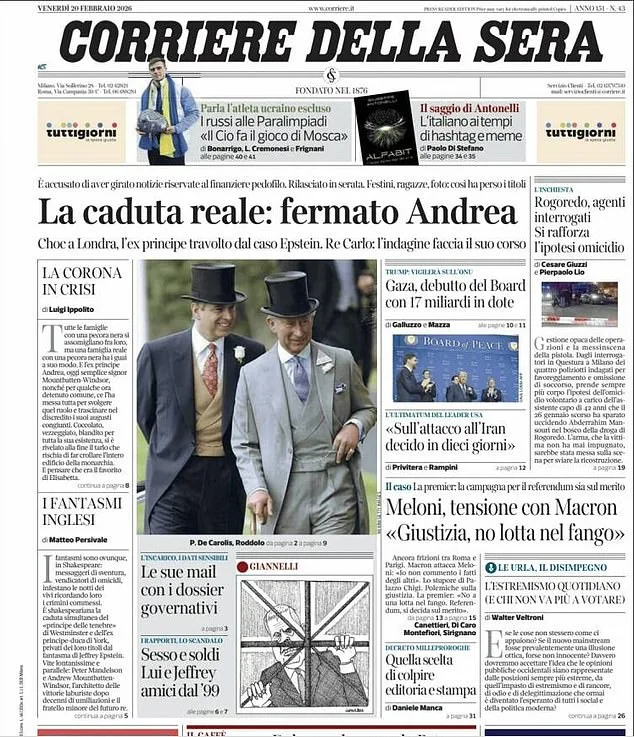 Royal Scandal: Arrest of Andrew Mountbatten-Windsor Ignites Global Reckoning Over Epstein Allegations and Monarchy's 'End of Privilege