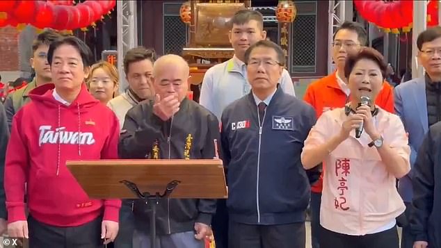 Temple Leader Vomits on Taiwan President During Lunar New Year Ceremony