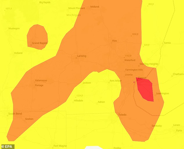 Toxic Air Crisis in Michigan and Great Lakes Region: Unhealthy Conditions Prompt Urgent Advisories as PM2.5 Levels Soar