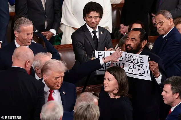Texas Democrat Al Green Removed From State of the Union Over Protest of Trump's AI Video Depicting Obamas as Primates