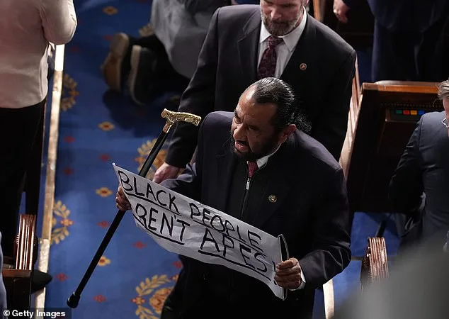 Texas Democrat Al Green Removed From State of the Union Over Protest of Trump's AI Video Depicting Obamas as Primates