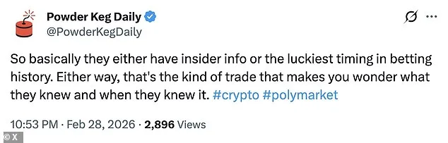 Anonymous Polymarket User's $637k in 30 Days Sparks Controversy Over Iran Bet and Calls for Prediction Market Regulation