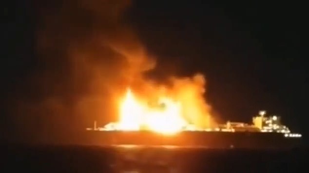 Suspected Drone Attack Sparks Fire on Russian Oil Tanker in Mediterranean Amid Rising Tensions