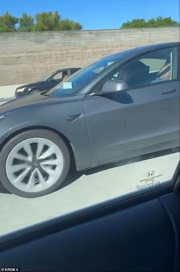Harrowing Video Shows Elderly Couple Asleep in Autopilot Tesla as Car Zooms Down Highway