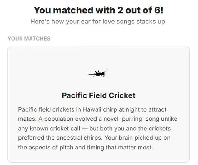 Calls of the Wild Quiz Uncovers Surprising Similarities in Human and Animal Mating Call Preferences