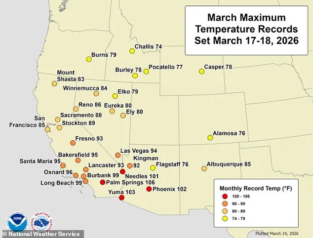 Record-Shattering Heatwave Spreads Eastward, Threatening Millions in 23 States with Temperatures 30°F Above Average