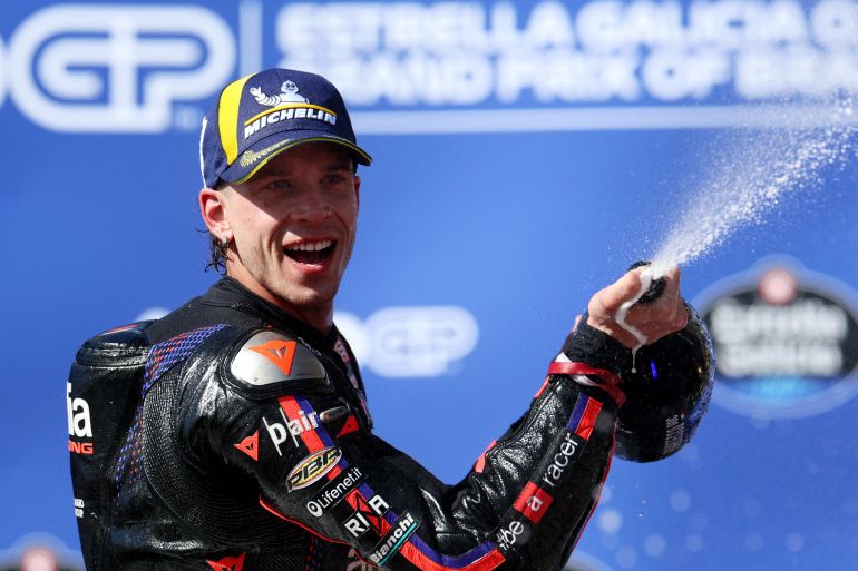 Bezzecchi Claims Fourth Consecutive MotoGP Win at Brazilian GP, Extends Lead Over Martin as Aprilia Dominates