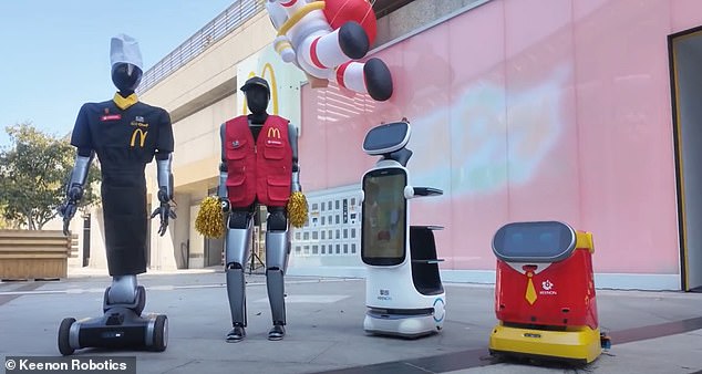 Humanoid Robots Serve Meals and Entertain Customers in Shanghai McDonald's Trial