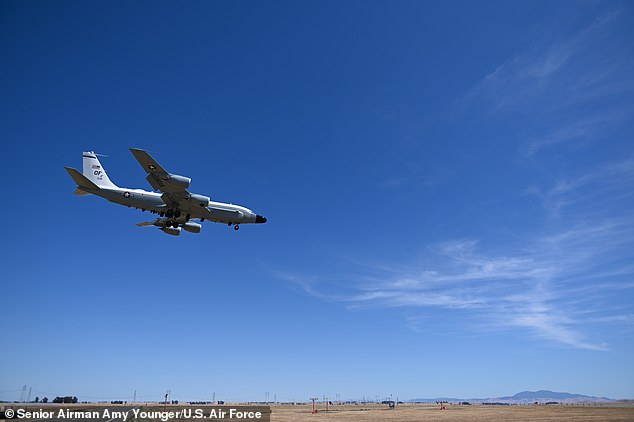 US Air Force RC-135S Cobra Ball aircraft on unusual mission toward Minot Air Force Base, home to 150 Minuteman III ICBMs