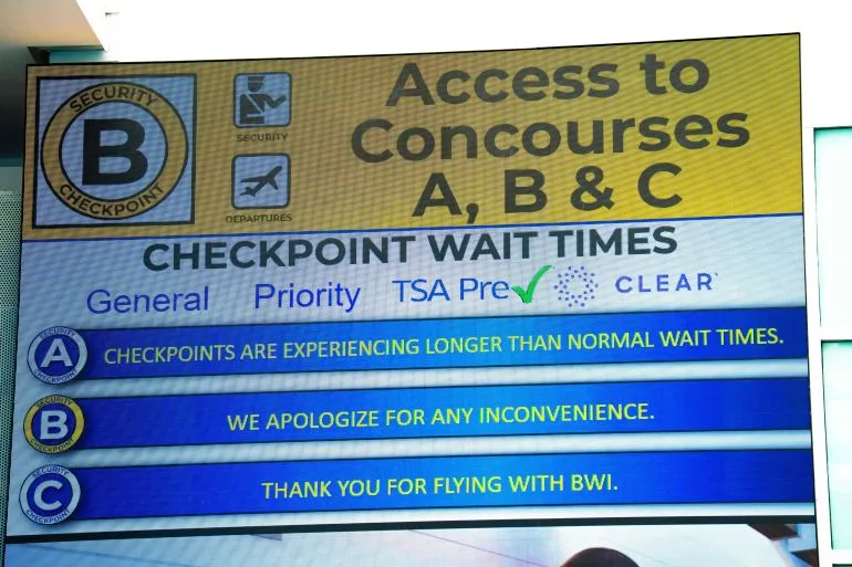 US Airport Security Lines Ease After Turmoil, but Some Airports Still Face Delays
