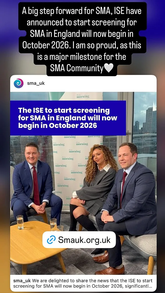 UK to Screen 400,000 Newborns for SMA1 Thanks to Jesy Nelson's Campaign, Starting October 2026