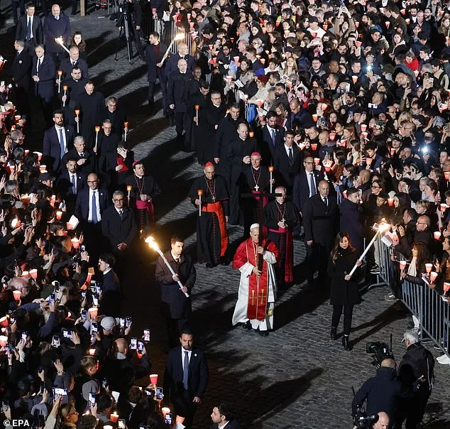 Pope Leo XIV Makes Historic Debut Carrying the Cross During Rome's Via Crucis