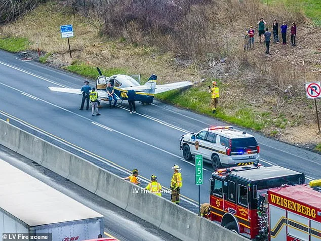 Miraculous Emergency Landing on Pennsylvania Interstate Leaves Onlookers Awe-Struck, Sparking Social Media Frenzy