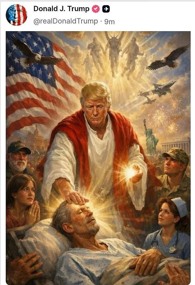 Hidden Horned Figure in AI-Generated Trump Image Sparks End-Times Speculation, Tying to Daniel 7:8 Prophecy