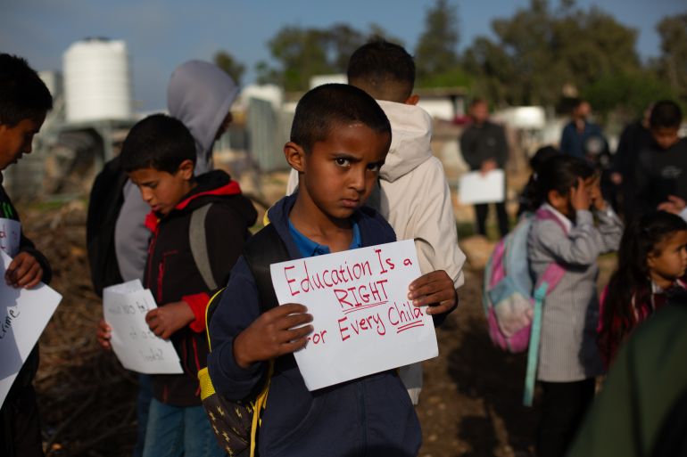 Settlers Block Palestinian Children From School With Unauthorized Barbed Wire Fence