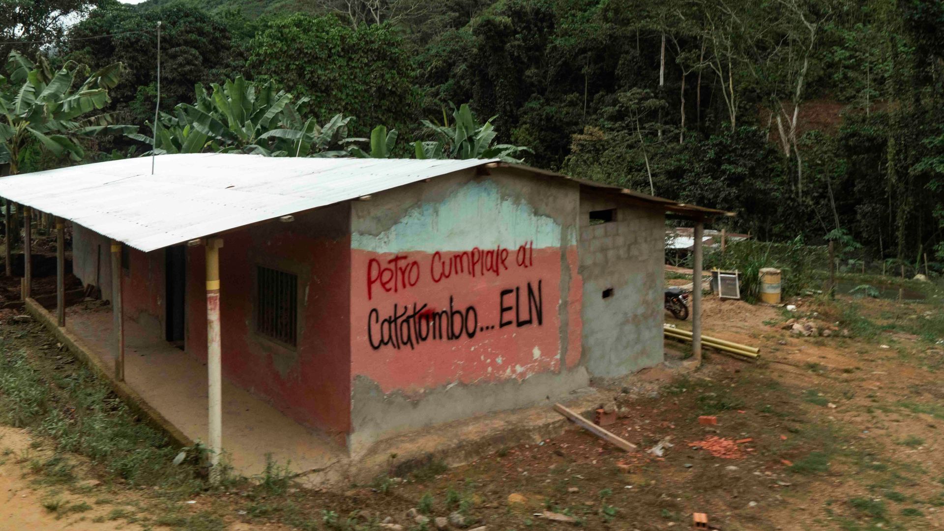 Colombian mothers flee drone attacks in Catatumbo border region.