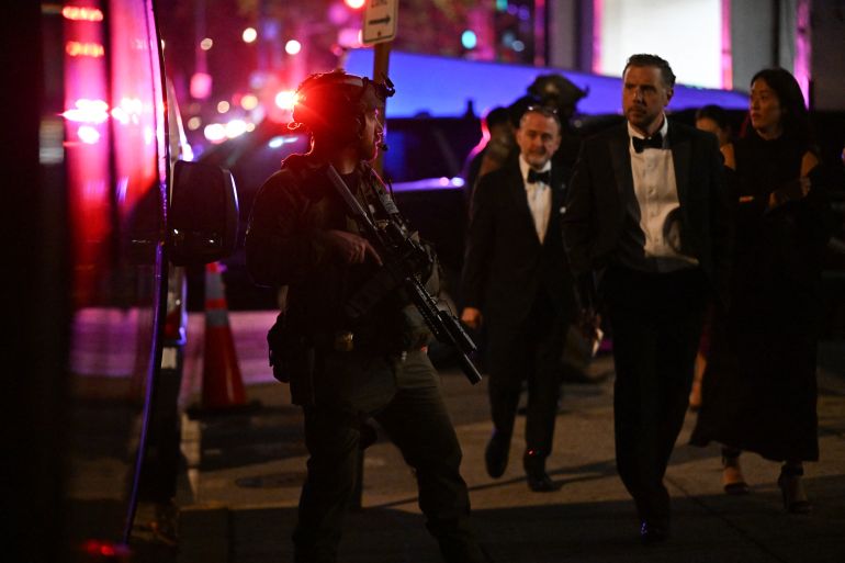 Trump evacuated after gunman attacked White House dinner, one agent injured.