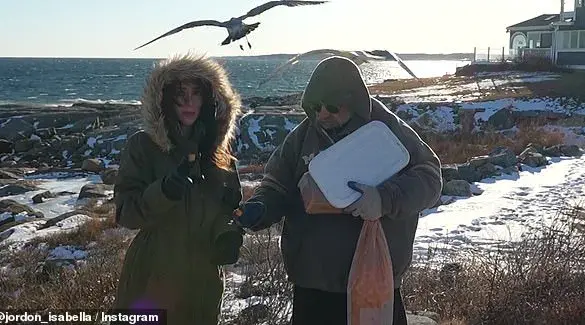 Jordon Hudson's Love for Animals, Especially Seagulls, Shown in Social Media Posts