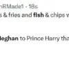 Meghan Markle's Valentine's Day message to Prince Harry raises eyebrows over untouched fish and chips