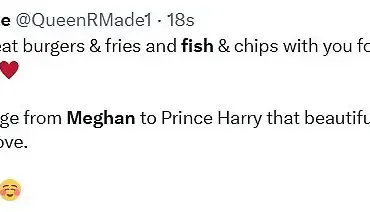 Meghan Markle's Valentine's Day message to Prince Harry raises eyebrows over untouched fish and chips