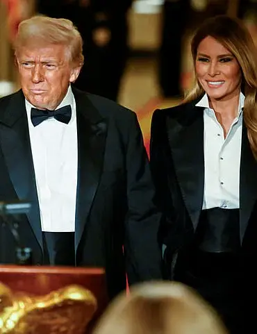 Melania Trump Makes a Bold Statement in a Tuxedo at the White House Gala