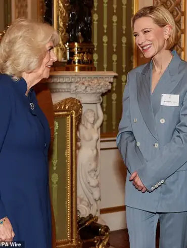 Queen Camilla Joins A-Listers at National Theatre Reception
